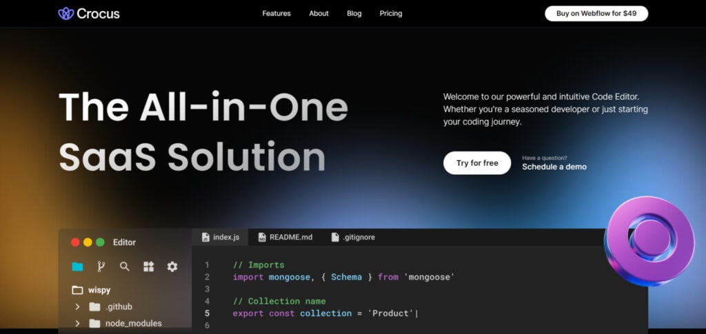 crocus webflow io saas website template 1536x727 1