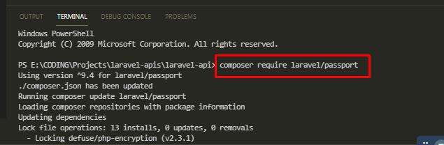A Handy Guide on how to create Authenticated API in Laravel 2 download the official passport package