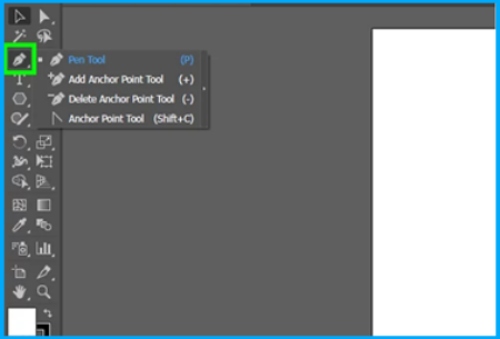 drawing lines using pen tool