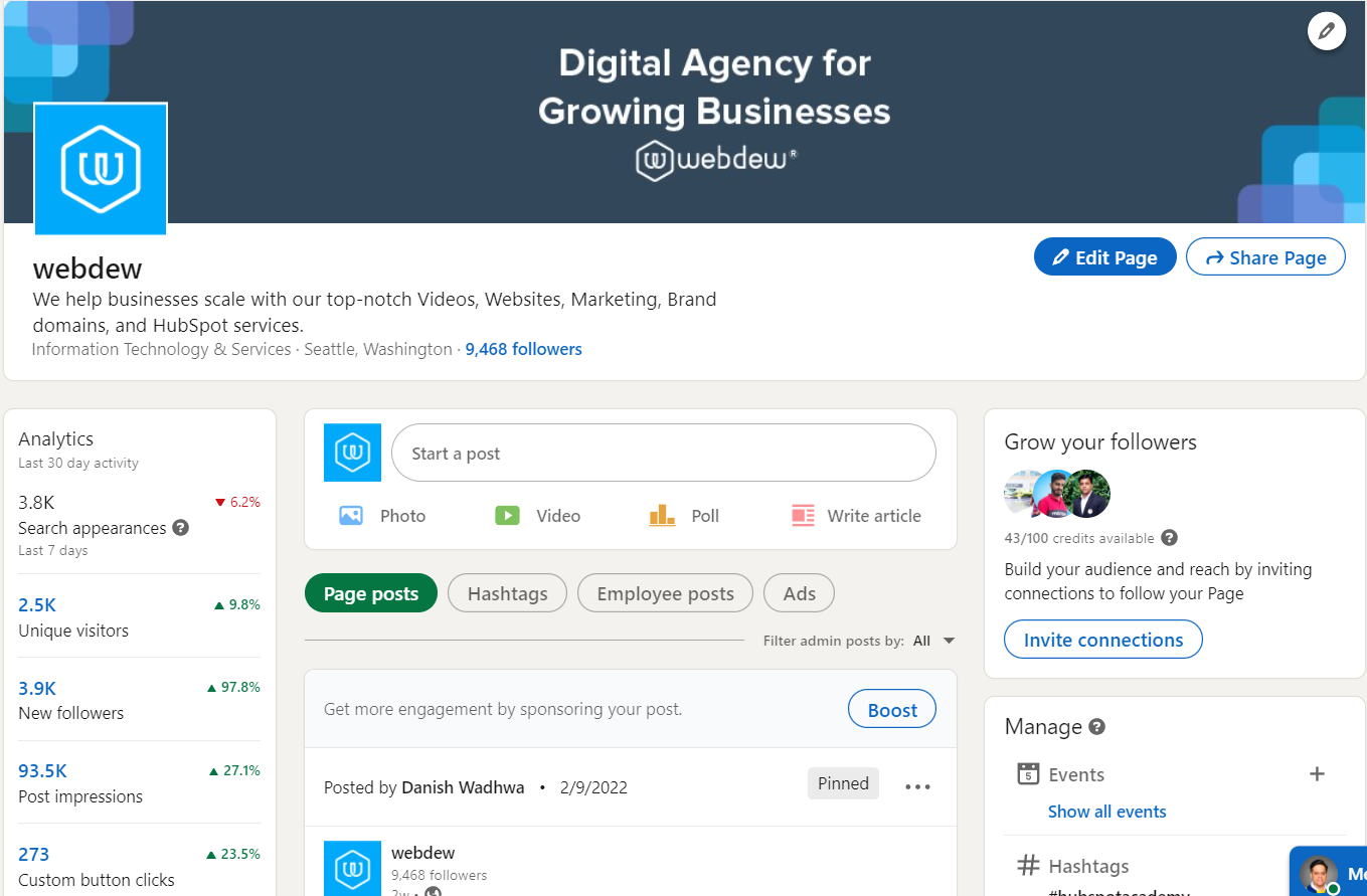 feb linkedin analytics