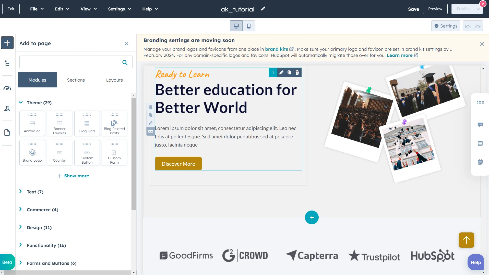 HubSpot vs Klaviyo: Choose the Best Platform for Marketing Automation 5 hubspot-drag-and-drop-website-builder