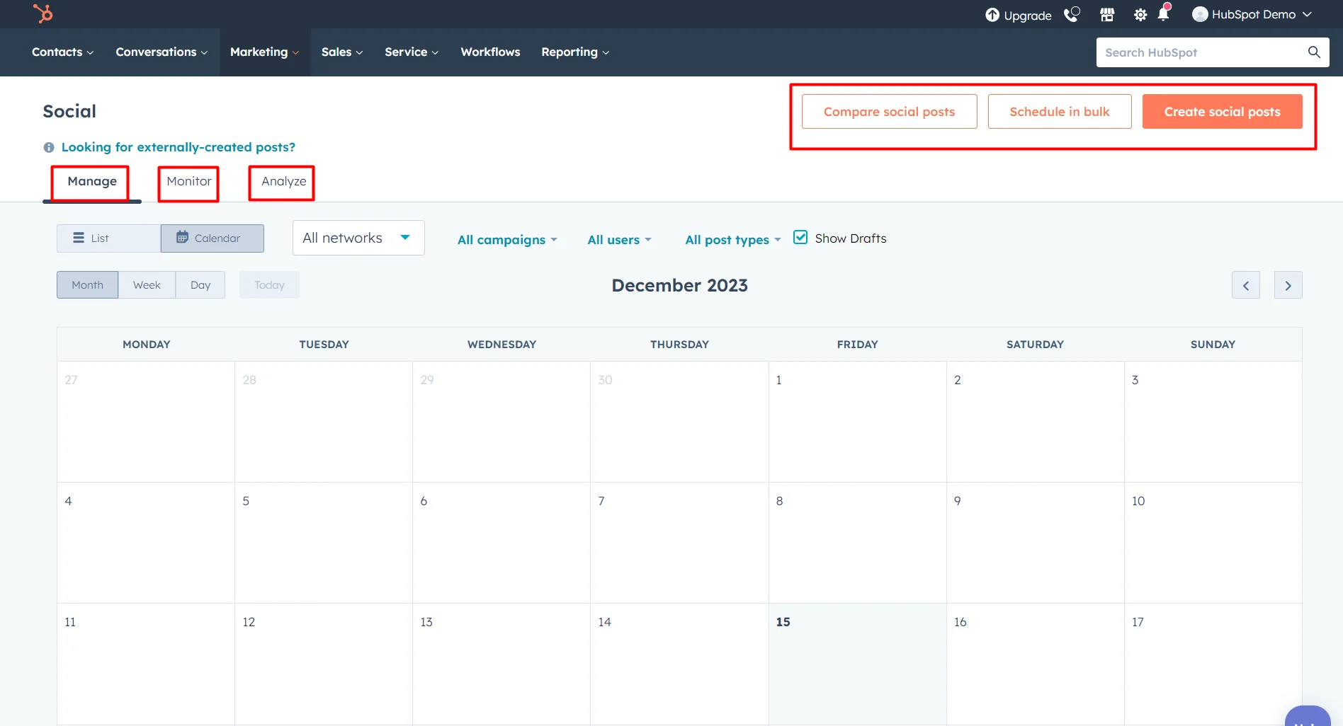 HubSpot vs Klaviyo: Choose the Best Platform for Marketing Automation 15 hubspot-social-media-management
