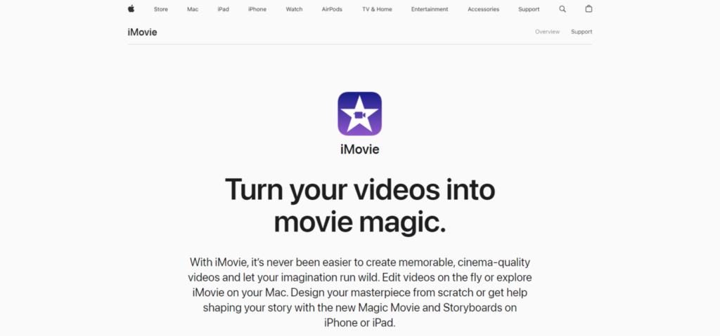 11 best Video Editing App for Android, iPhone, and iPad: Free & Paid 2 iMovie video editing tool 1536x719 1