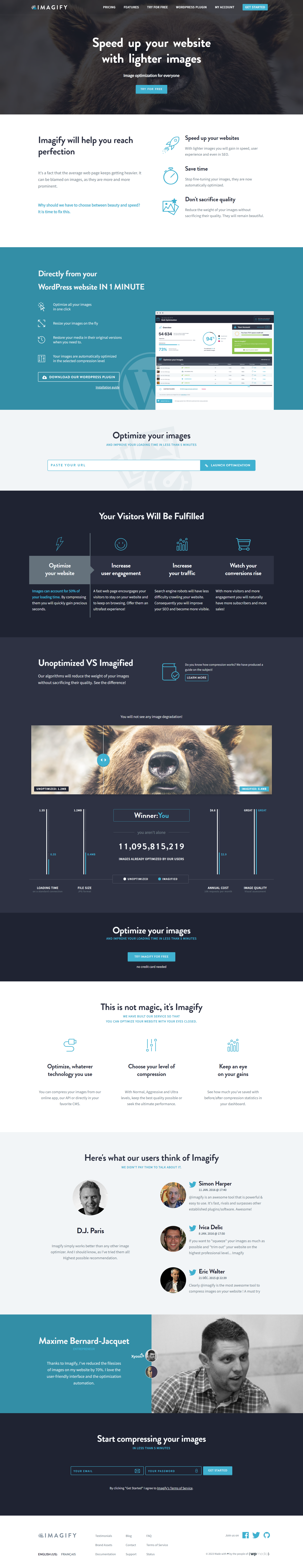 imagify image optimization tool