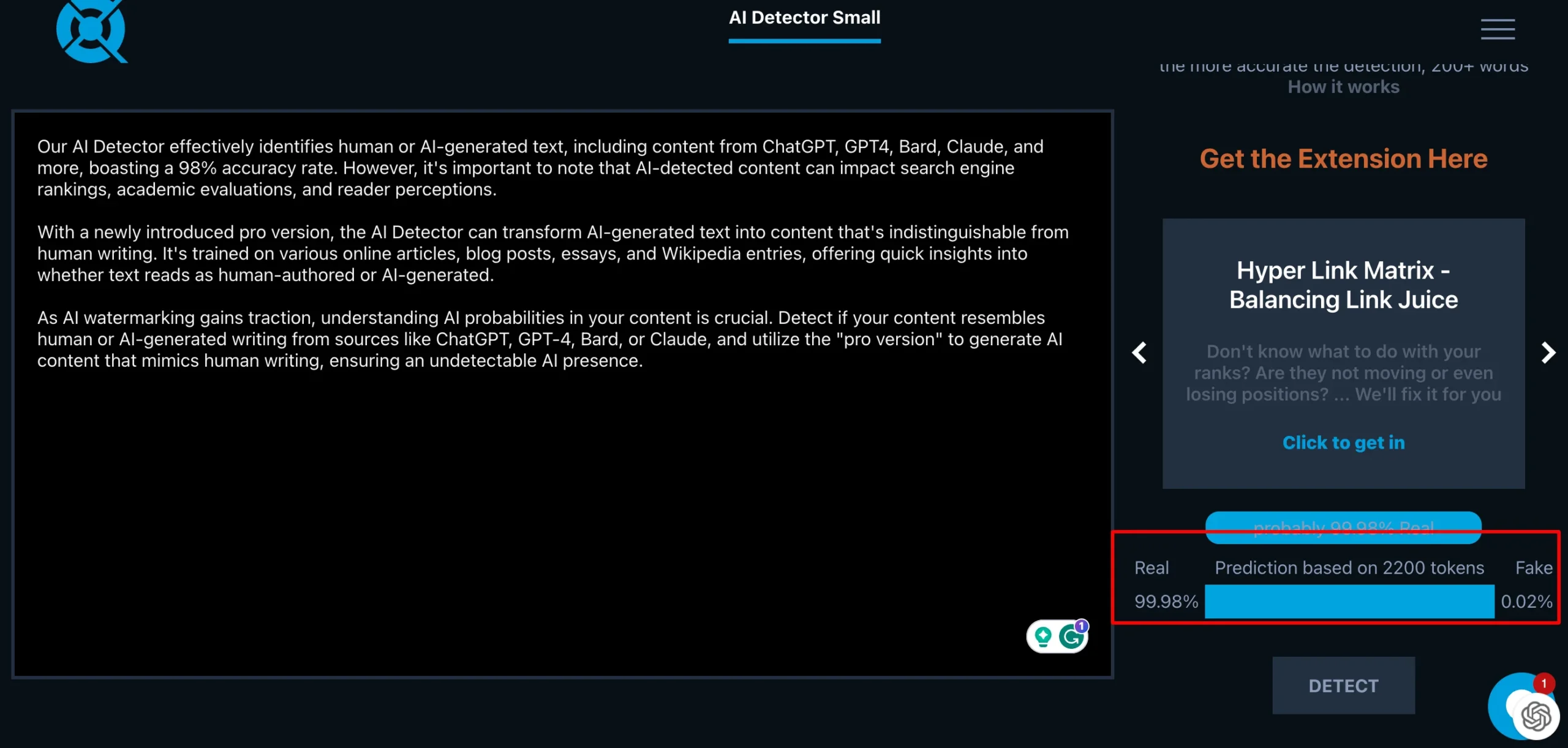 kazanseo ai generated content showing human generated scaled