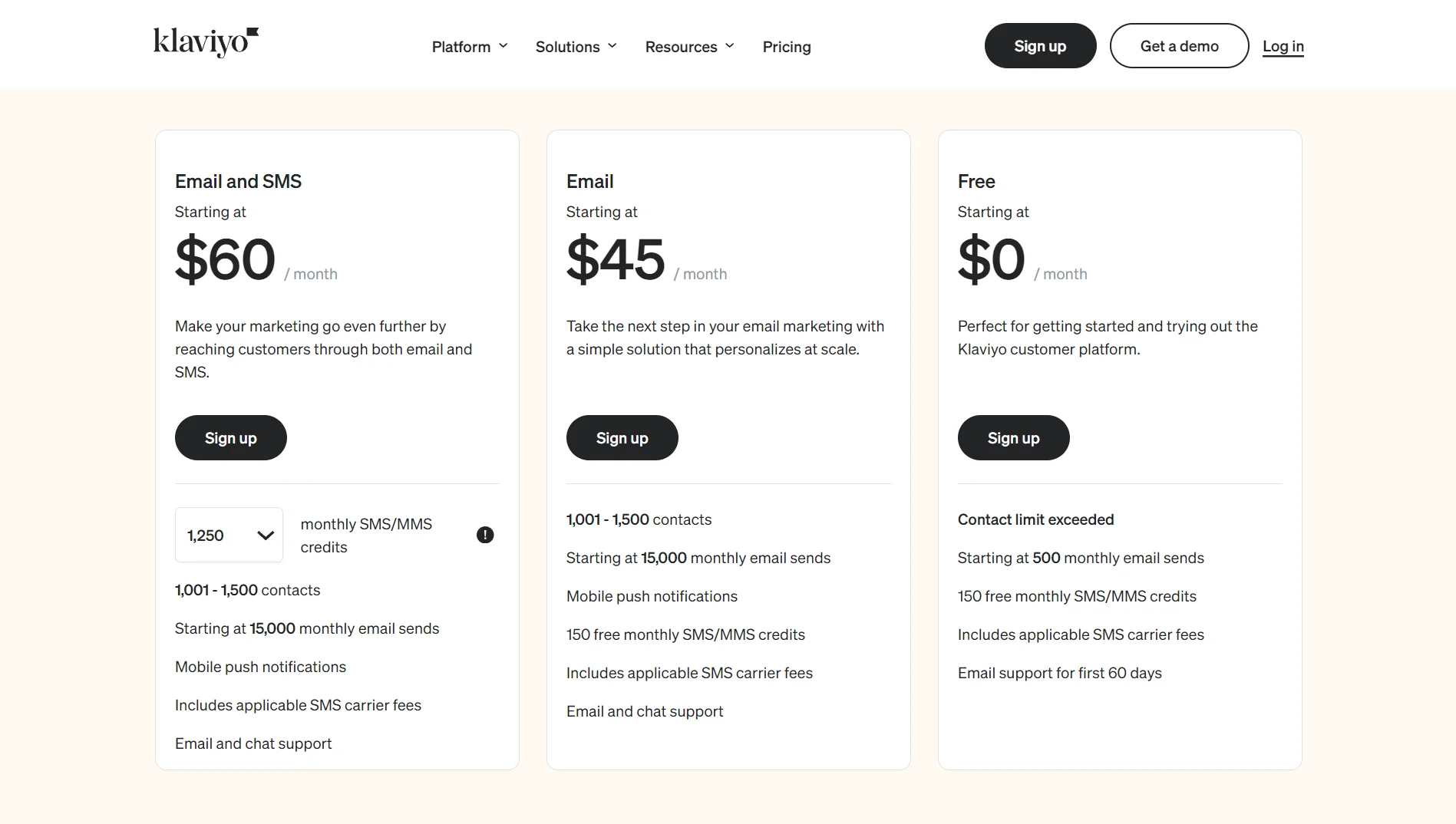 HubSpot vs Klaviyo: Choose the Best Platform for Marketing Automation 20 klaviyo-pricing-plan