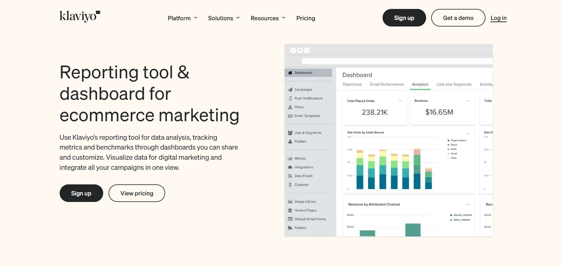 HubSpot vs Klaviyo: Choose the Best Platform for Marketing Automation 12 klaviyo-reporting-and-analysis