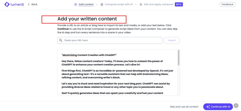 Unleashing Video Potential with 11 Best AI Video Generator Tools 20 lumen5 script editor
