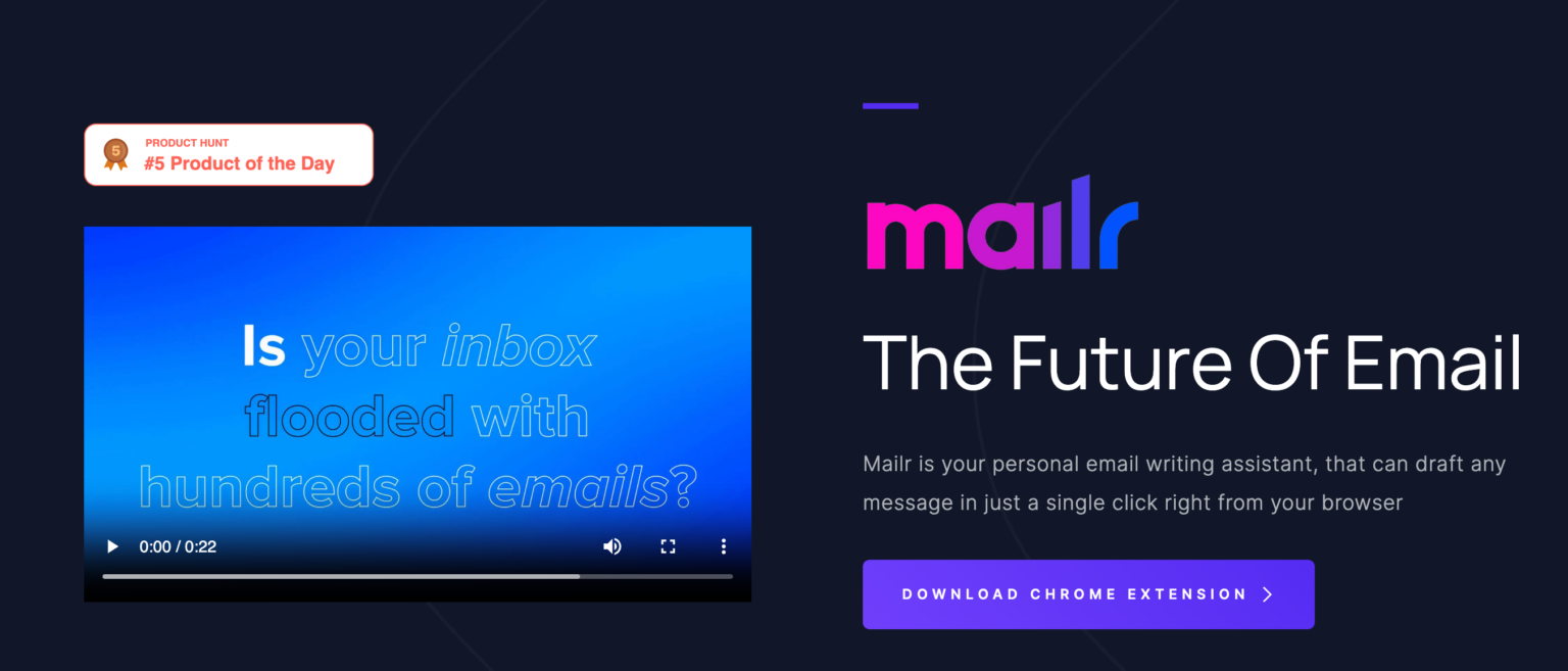 11 Best AI Email Writing Tools: A Gateway to More Impactful Emails 19 mailr 1536x657 1