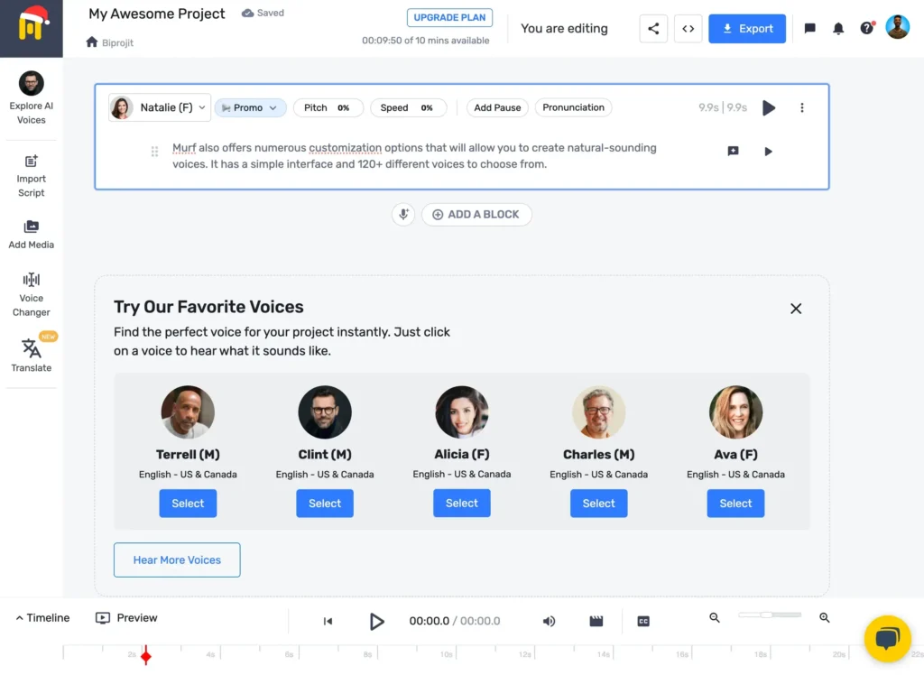 murf generating results