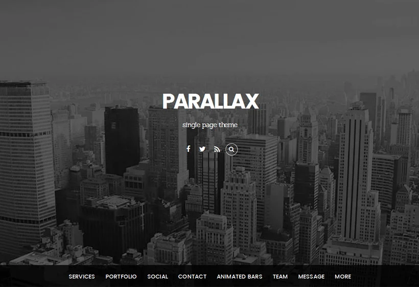 parallax wordpress theme