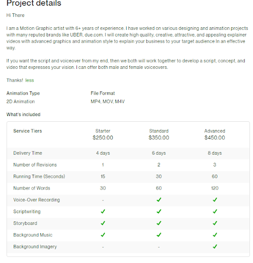 project details description