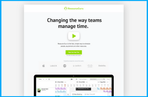 8 Landing Page Examples that will make you dump your old one 7 resource guru