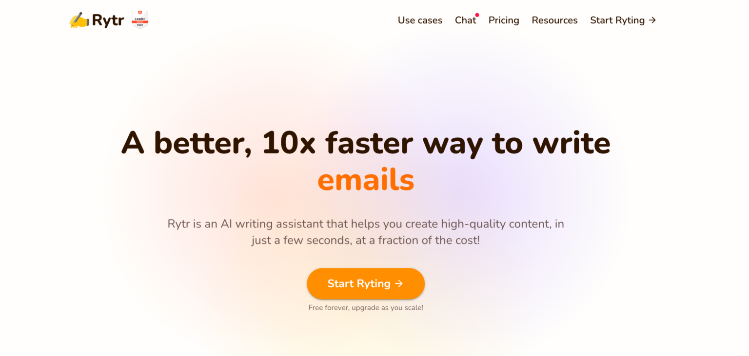 11 Best AI Email Writing Tools: A Gateway to More Impactful Emails 16 rytr 1536x731 1