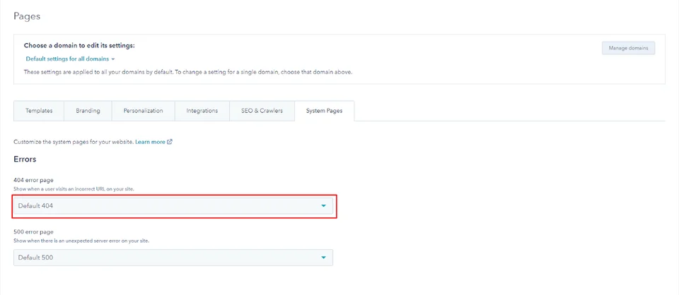 What is a 404 Page and How can you create one for your Website? 9 select default 404 error page