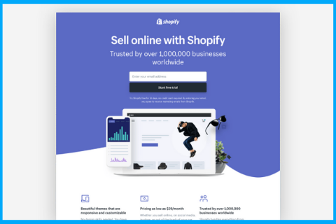 8 Landing Page Examples that will make you dump your old one 5 shopify