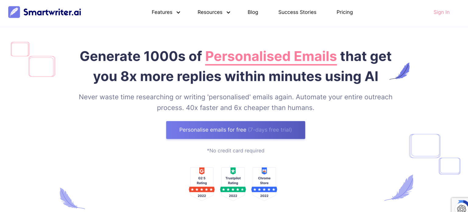 11 Best AI Email Writing Tools: A Gateway to More Impactful Emails 5 smartwriter 1536x698 1