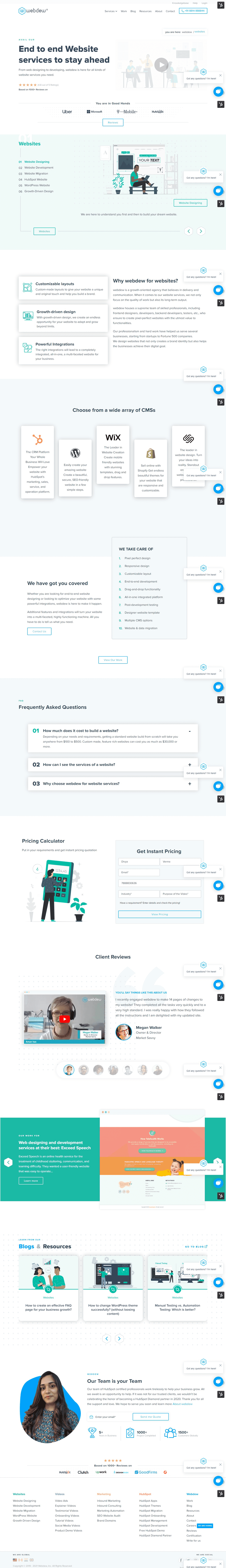 webdew Agency Updates October 2021 15 webdew website page