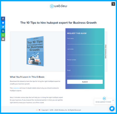 8 Landing Page Examples that will make you dump your old one 8 webdew resource