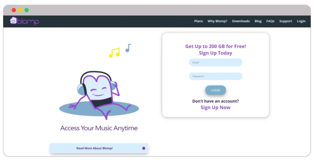 19 BEST Free Cloud Storage Providers to Store your Data 15 Blomp cloud storage software
