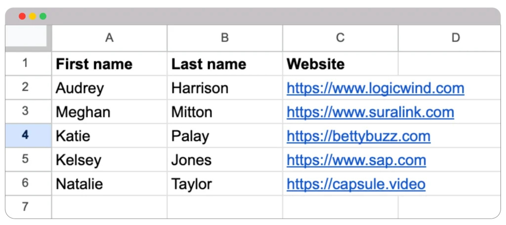Bulk email search tool