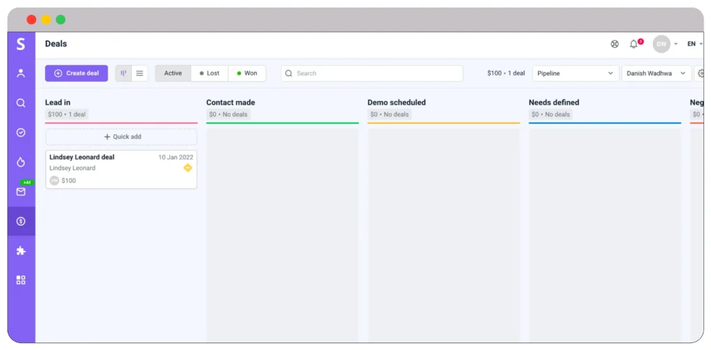 Snov.io vs Instantly.ai: Battle of Email Outreach Tools 9 CRM FEATURE SNOV.IO