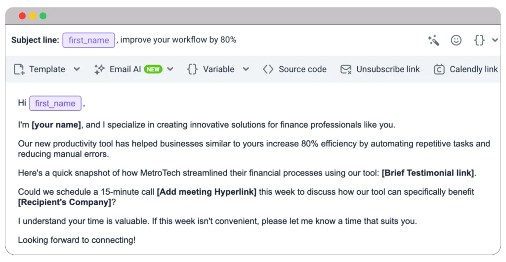 Coldd email tempate example 01 1