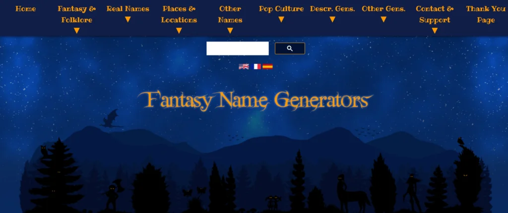 Fantasy name generation