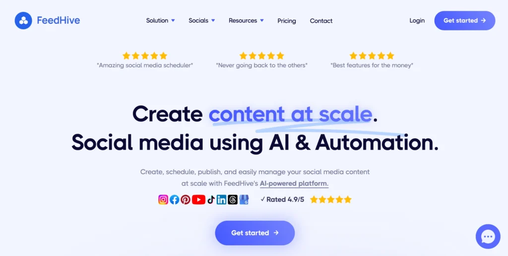 Feedhive automated ai based social media marketing