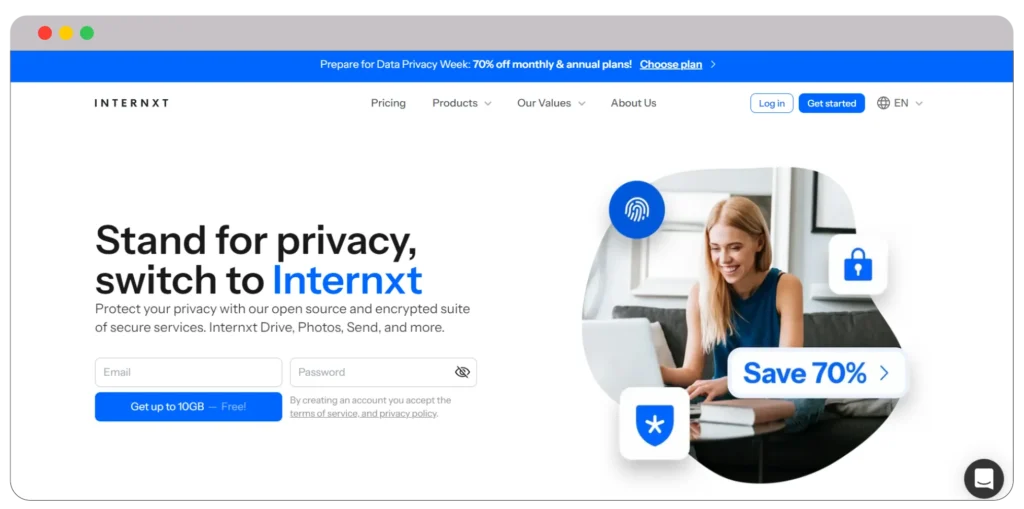 19 BEST Free Cloud Storage Providers to Store your Data 29 Internxt cloud storage software