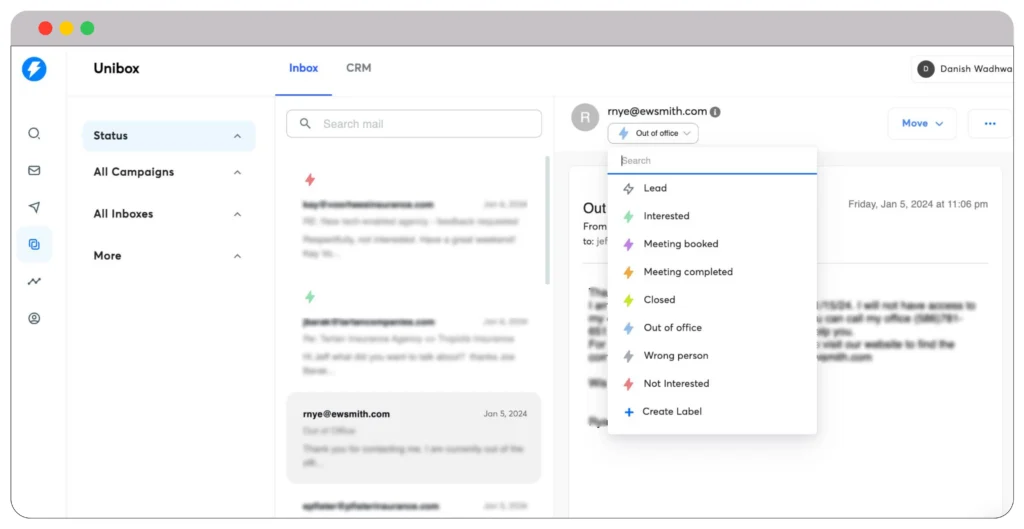 Snov.io vs Instantly.ai: Battle of Email Outreach Tools 6 Unibox feature in Instantly