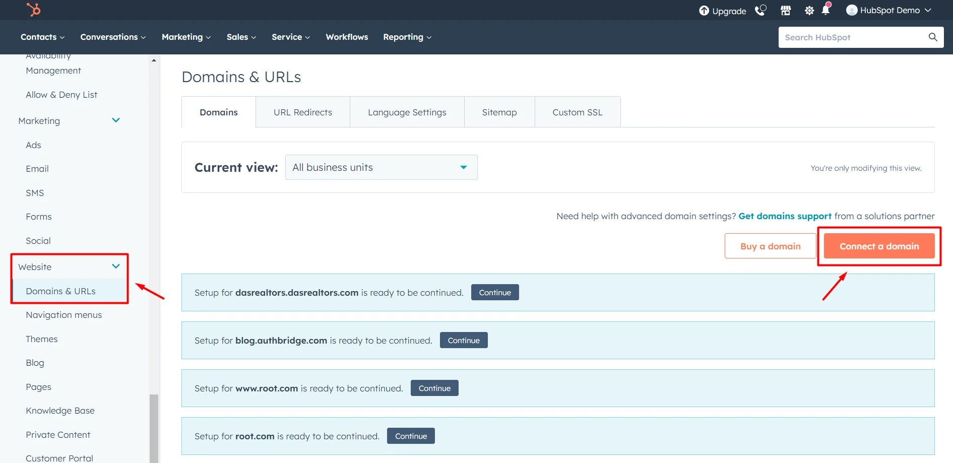 HubSpot Brand Domain Pricing: Build a Powerful Online Identity 1 connect-a-domain