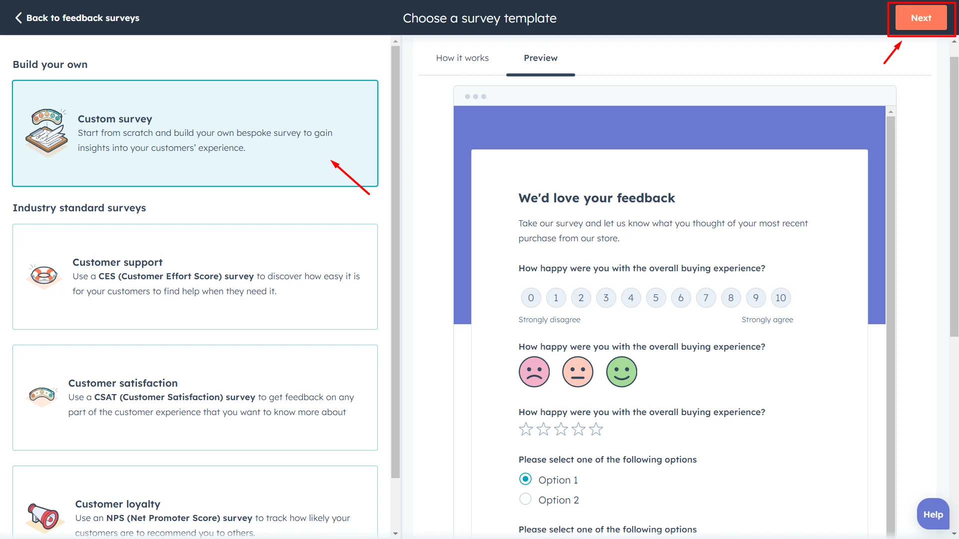 HubSpot Customer Feedback Survey Tool: Get Insights & Boost Conversion 3 create-custom-survey