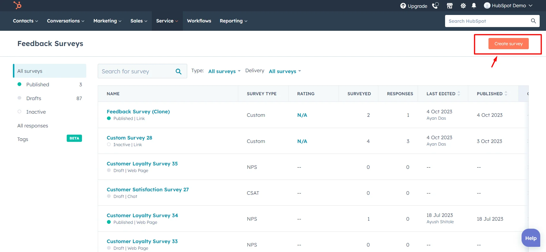 HubSpot Customer Feedback Survey Tool: Get Insights & Boost Conversion 2 create-survey
