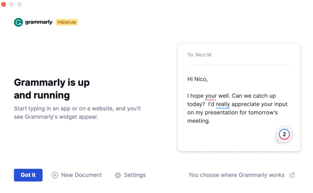 grammarly for mac