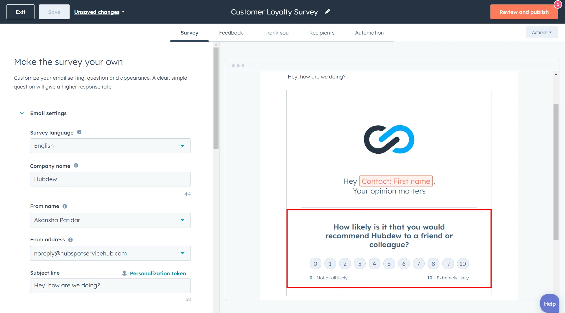 HubSpot Customer Feedback Survey Tool: Get Insights & Boost Conversion 11 net-promoter-score-survey