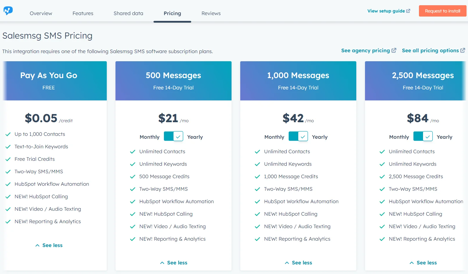 HubSpot SMS Pricing: Boost your Marketing Campaigns with SMS Message 5 salesmsg-sms-pricing