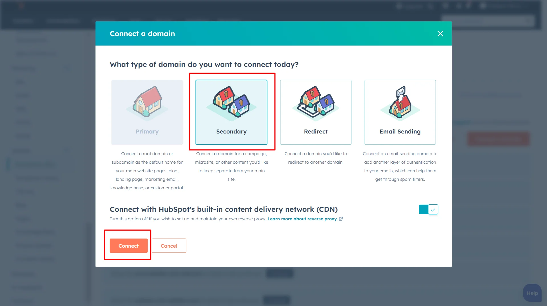 HubSpot Brand Domain Pricing: Build a Powerful Online Identity 2 select-a-domain-type