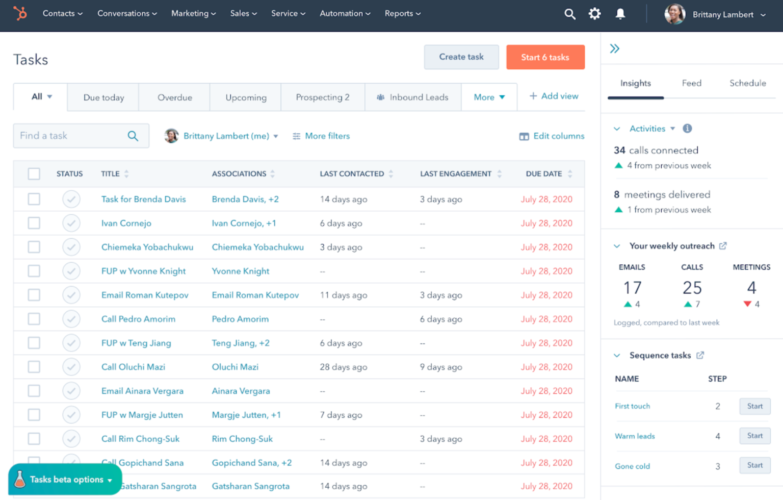 The Ultimate List of Free HubSpot CRM Features for Businesses 3 task-management