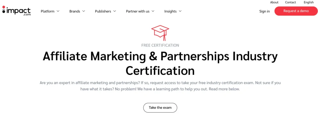 Learn Digital Marketing: Crack the Code to Digital Success in 2024 96 Affiliate Marketing Partnerships Industry Certification by Impact