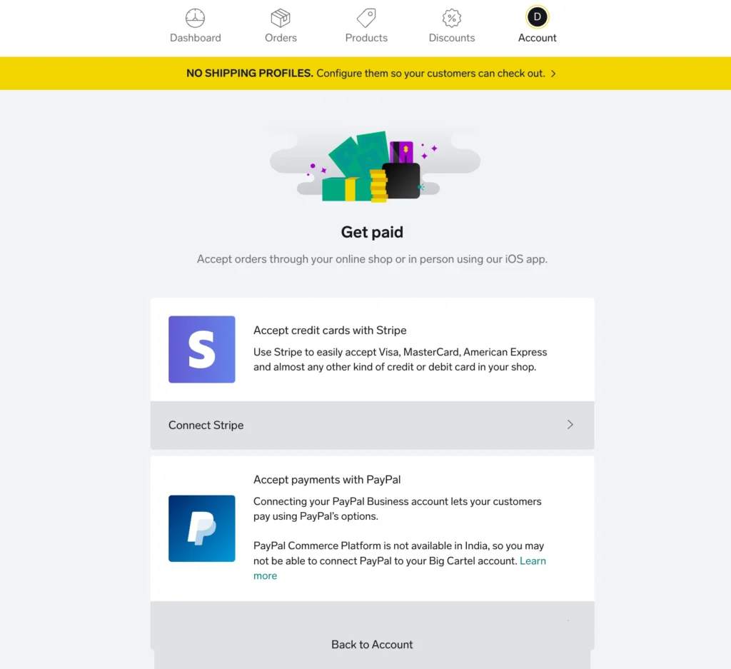 Big Cartel Review Payment