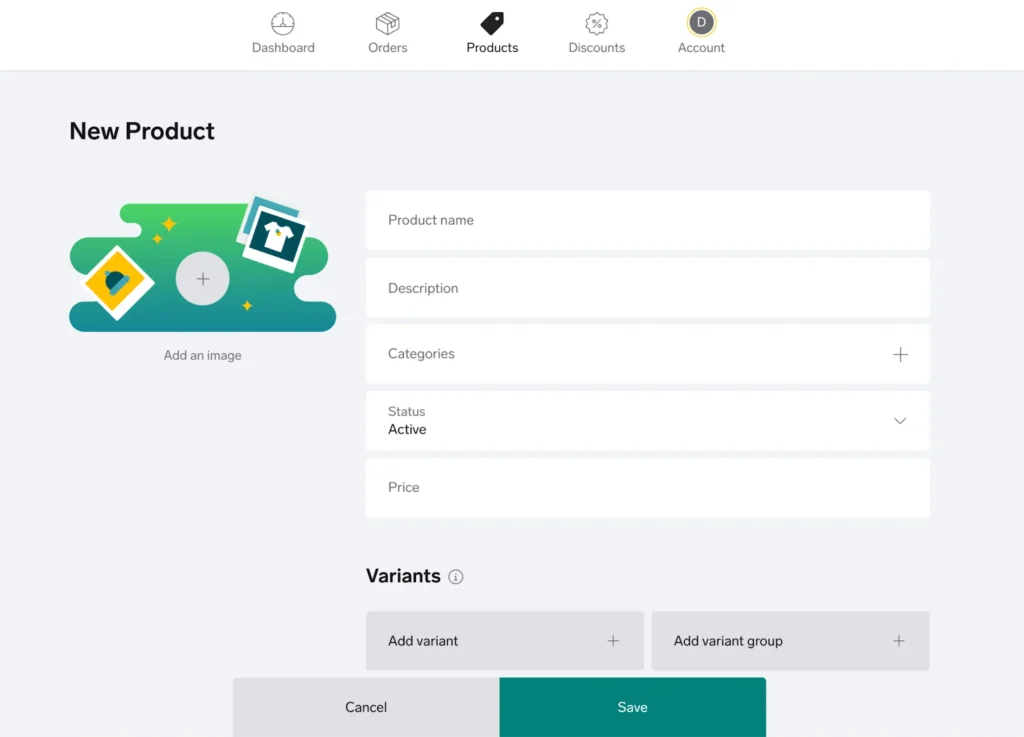Big Cartel adding products