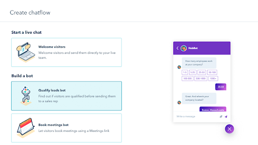 The Ultimate List of Free HubSpot CRM Features for Businesses 13 Meeting-scheduling-and-live-chat