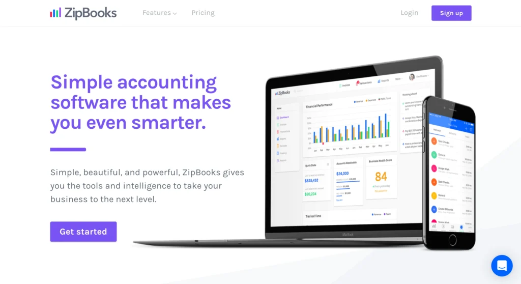 ZipBooks free accounting software for small business