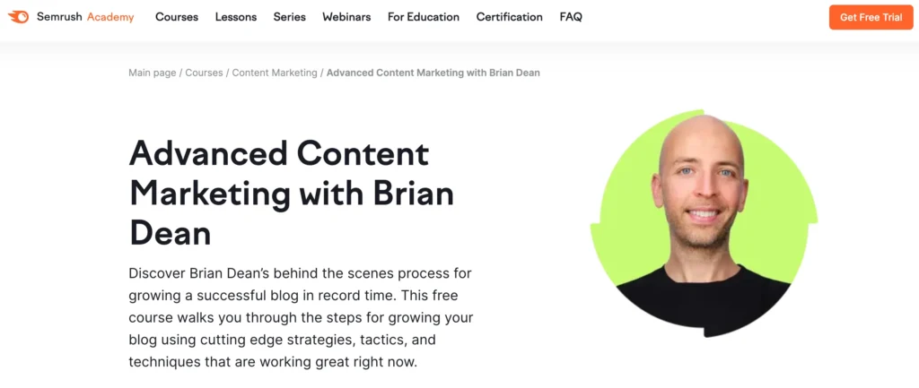 Learn Digital Marketing: Crack the Code to Digital Success in 2024 24 advanced content marketing with brian dean