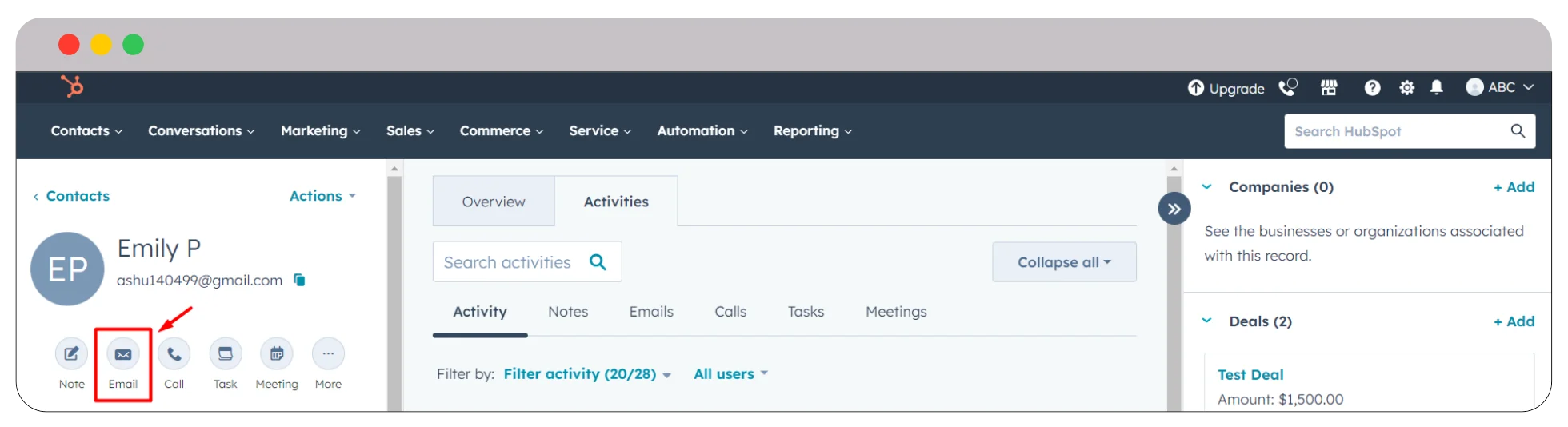 click-email-hubspot-contact-management
