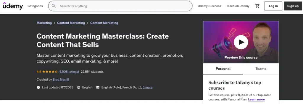 Learn Digital Marketing: Crack the Code to Digital Success in 2024 19 content marketing masterclass