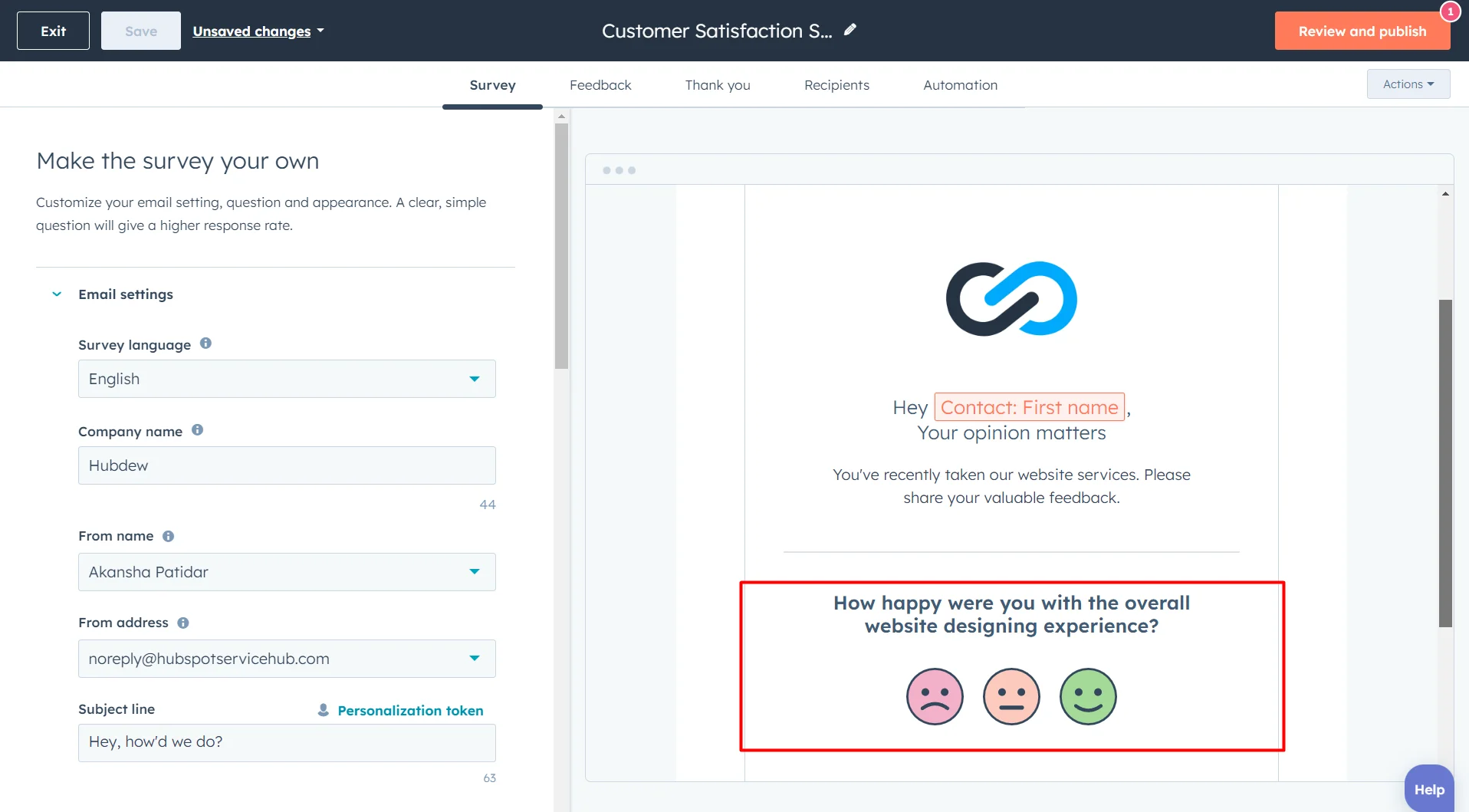 HubSpot Customer Feedback Survey Tool: Get Insights & Boost Conversion 10 customer-satisfaction-survey