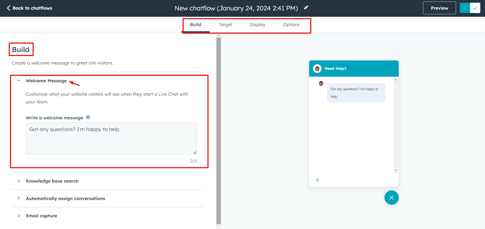 customize-welcome-message