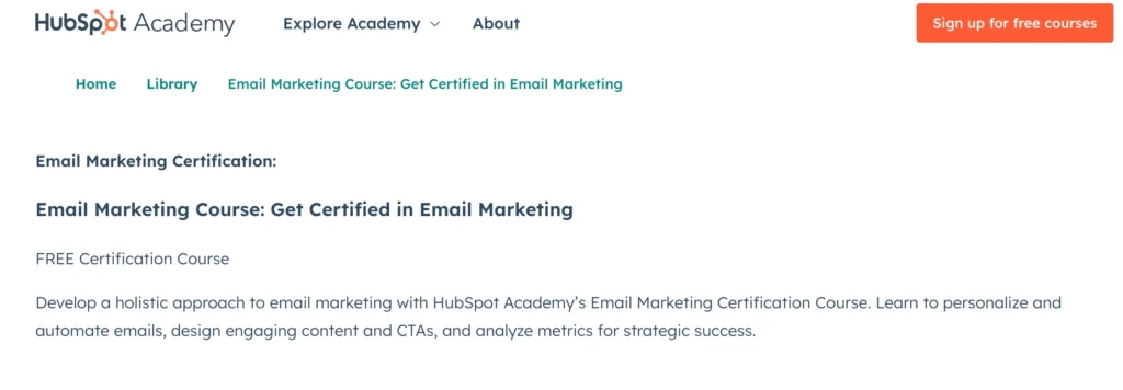 Learn Digital Marketing: Crack the Code to Digital Success in 2024 58 email marketing certification